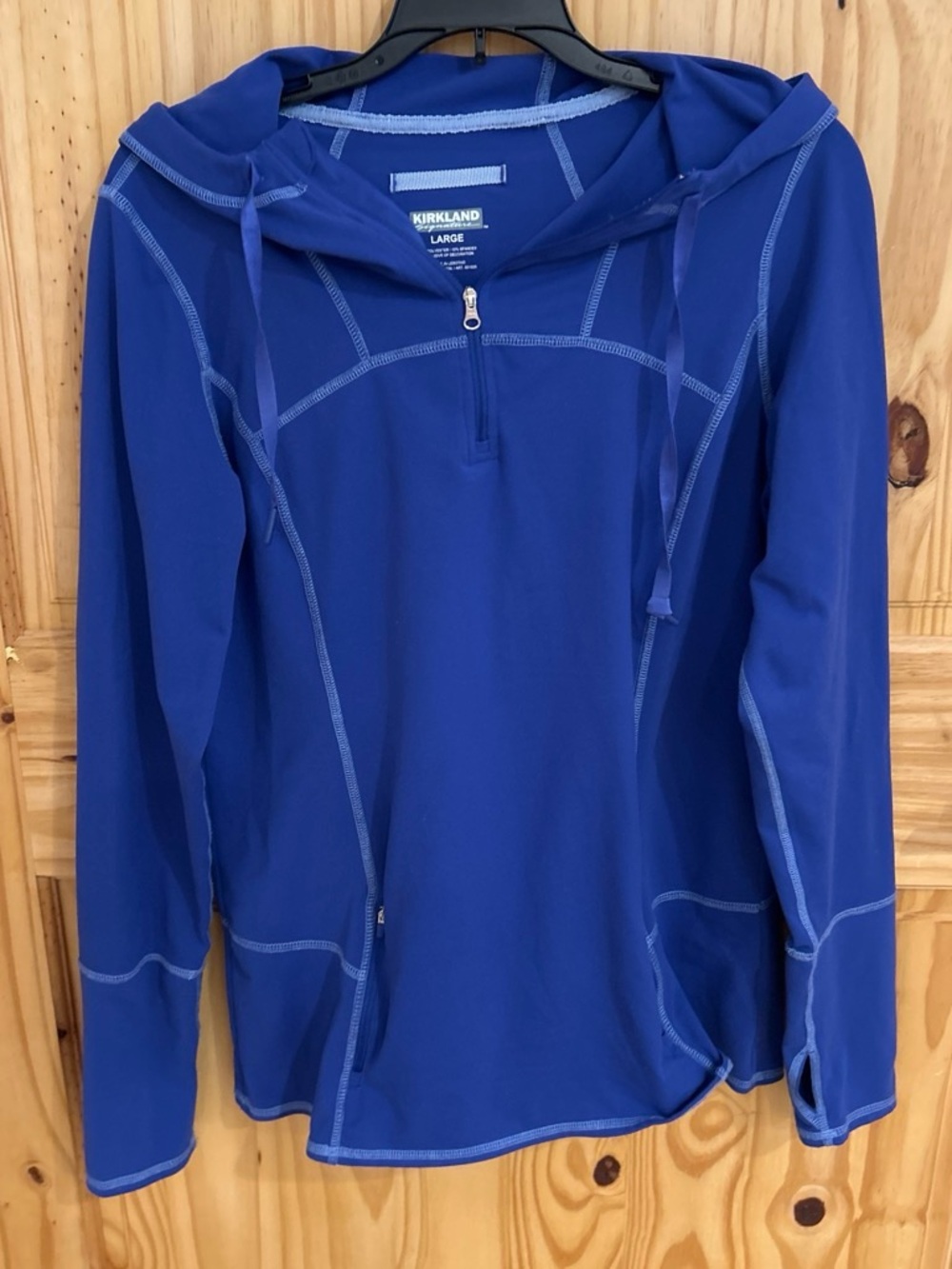 Kirkland Signature Women's Royal Blue Long-Sleeve Swim Hoodie